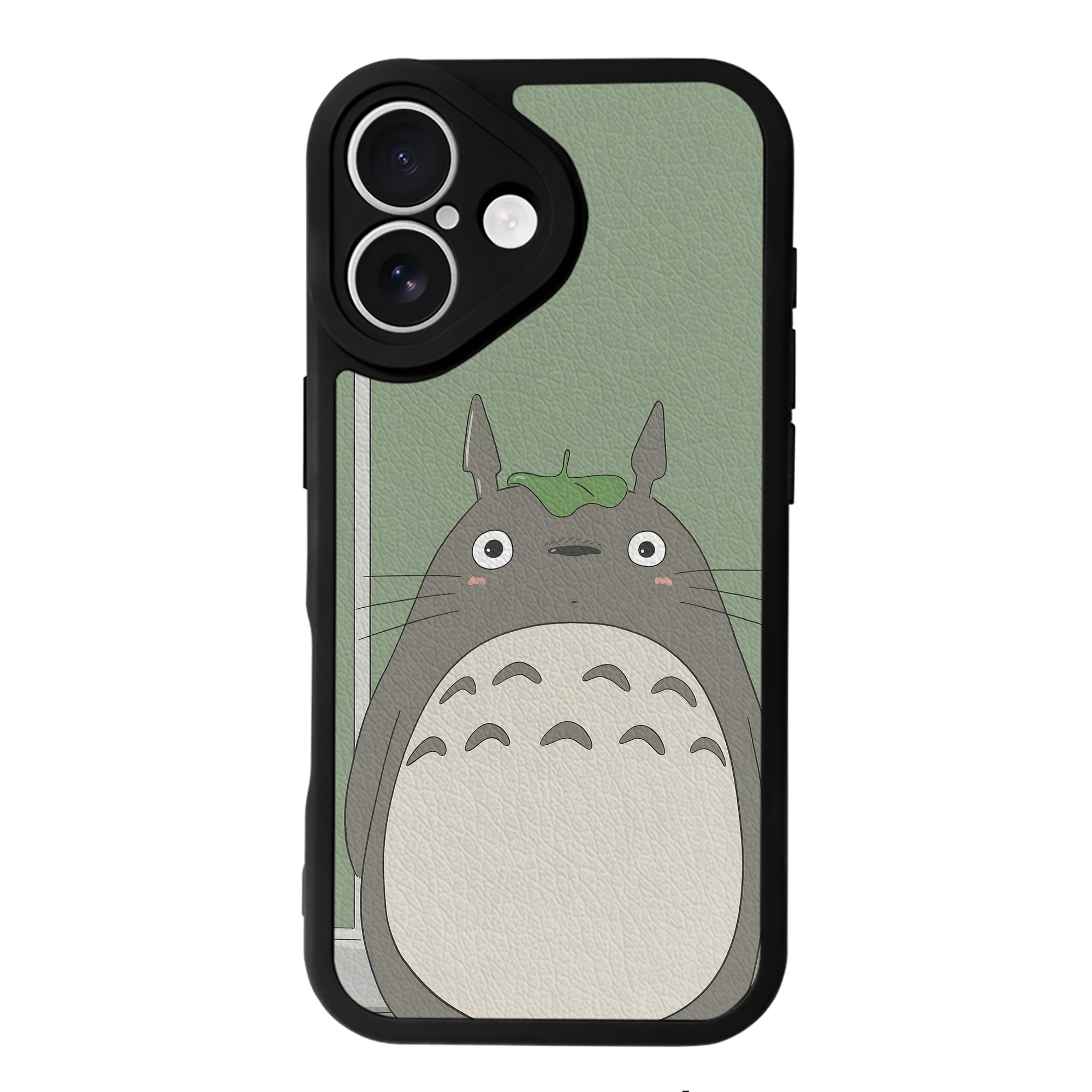 となりのトトロ 草壁メイ 草壁サツキ My Neighbor Totoro Satsuki Kusakabe Mei Kusakabe 【iPhone 16シリーズ対応】シリコンスマホケース（レザー調） 材質：シリコン
